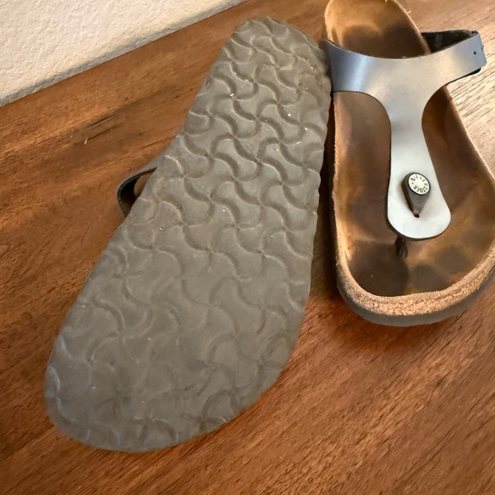 Birkenstocks Gray and Brown Sandals - Picture 4 of 4